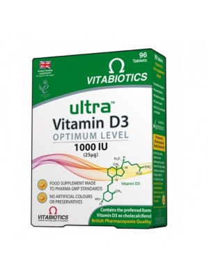 Ultra Vitamin D3 1000 IU. 96 tablets